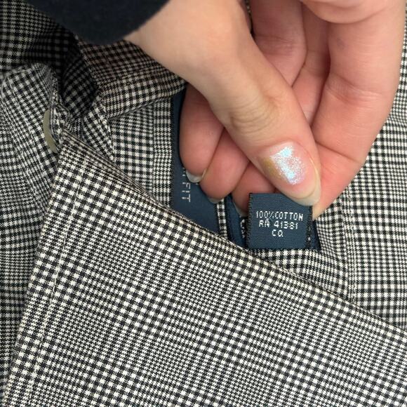 Vintage 90s Y2K Polo Ralph‎ Lauren Regent Mens 16 Custom Fit Button Down Shirt - Picture 5 of 9